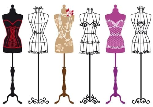 vintage clothing forms