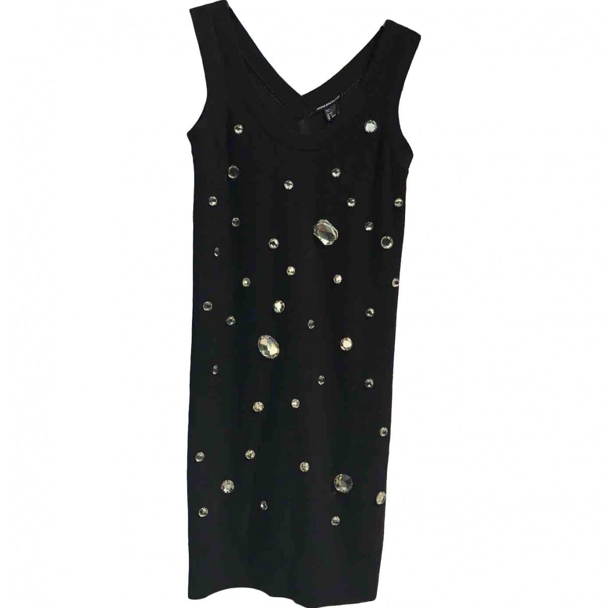 Black dress with rhinestones 