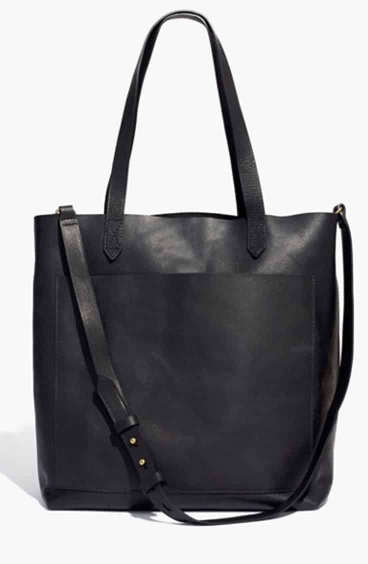 Black tote bag