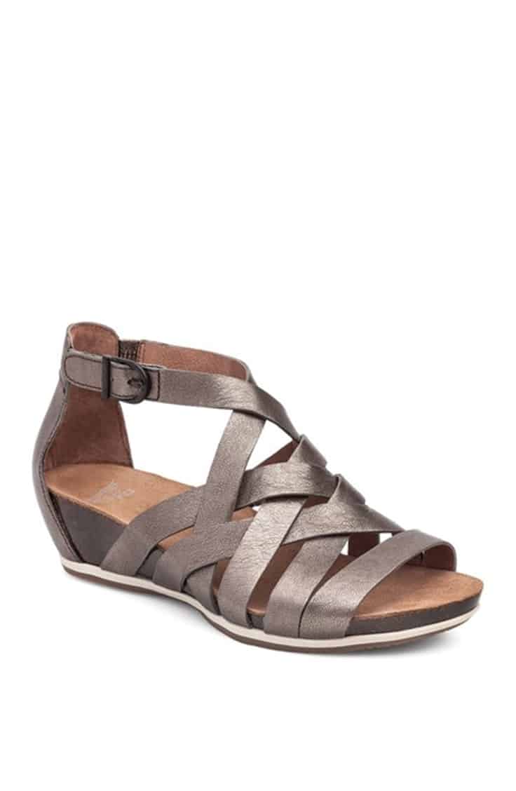 Pewter gladiator sandal