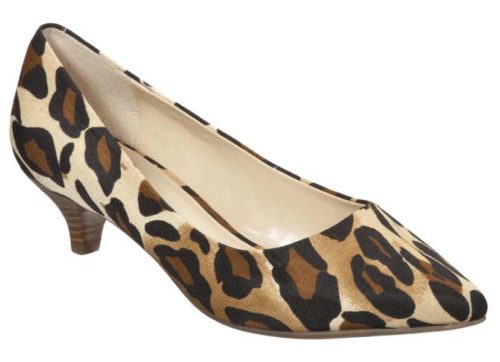 leopard print pump