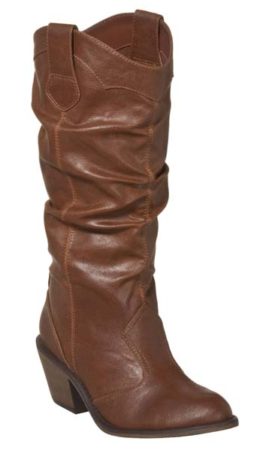 Heeled slouchy boot