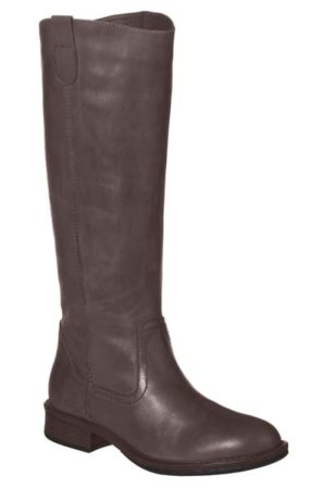 Gray riding boot