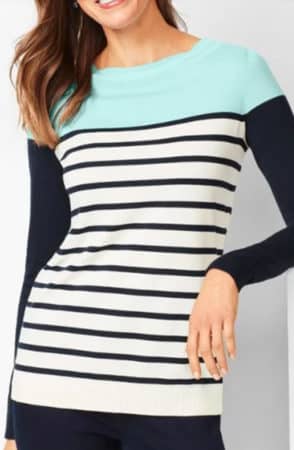 Colorblock sweater from Talbots