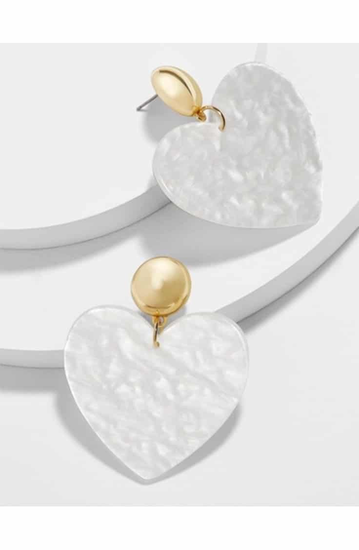 Bauble Bar heart inspired earrings 