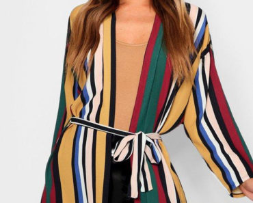 Striped kimono