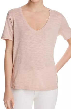 Slub t-shirt in beige 