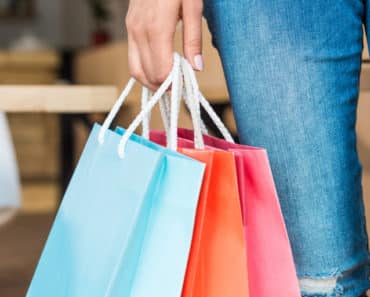Woman with shopping bags