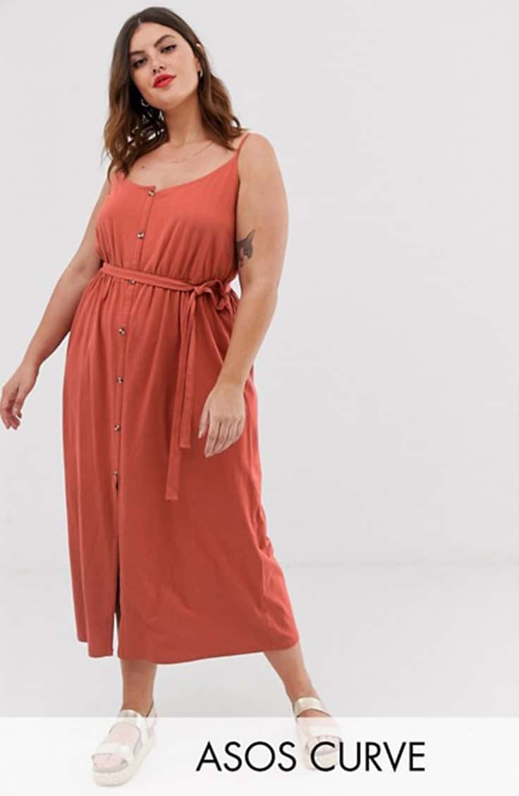 Tie waist maxi dress from ASOS