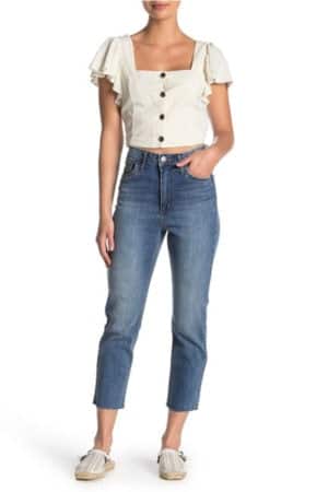 Mom jeans and crop top