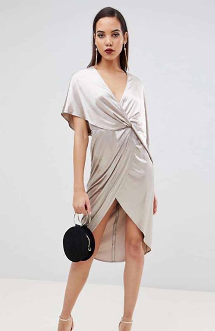 What to wear in Las Vegas: Draped velvet dress 
