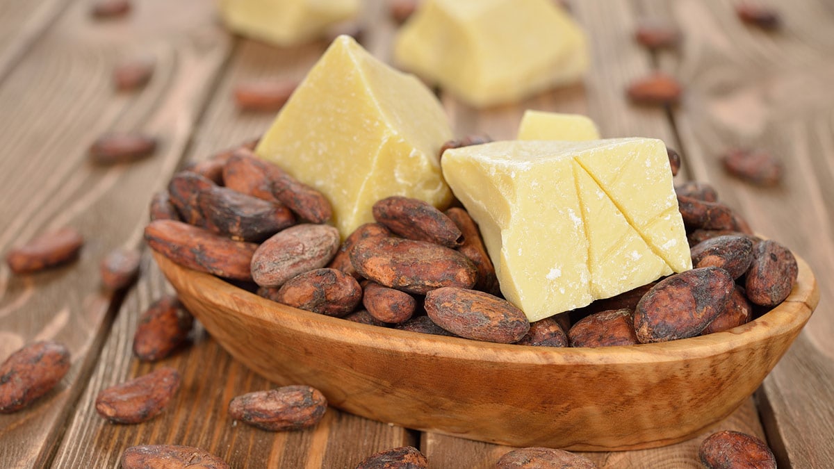 Natural cocoa butter for diy moisturizer