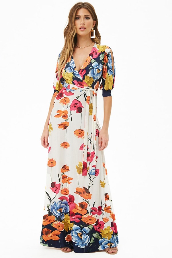 Floral wrap dress from Forever 21