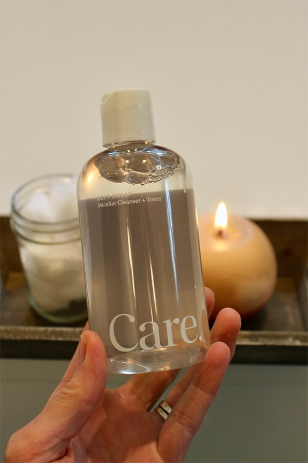 Care Skincare micellar cleanser and toner for summer skincare regimen