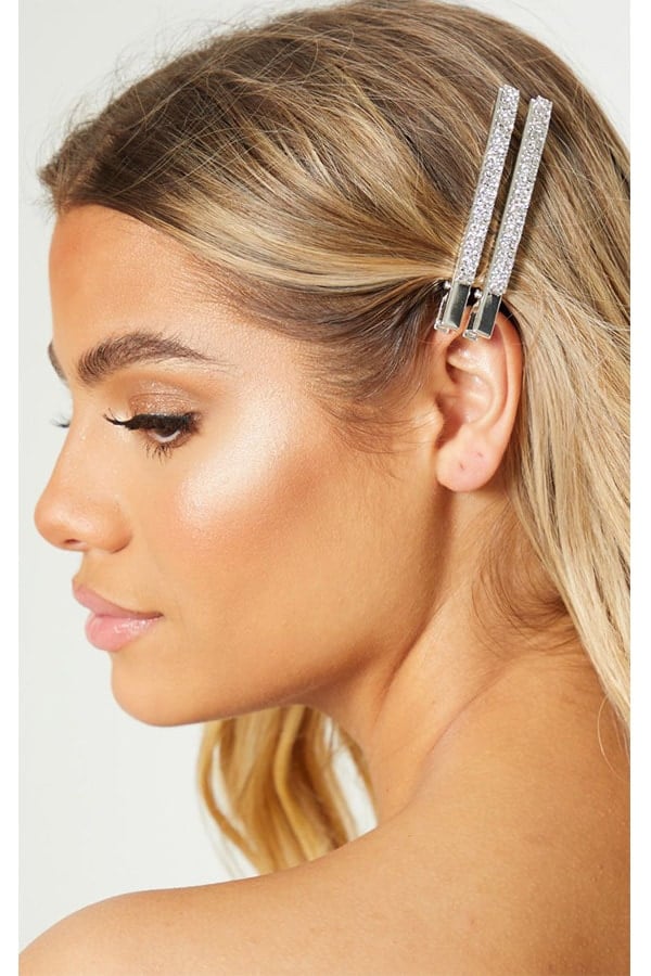 Oversized rhinestone hair clip