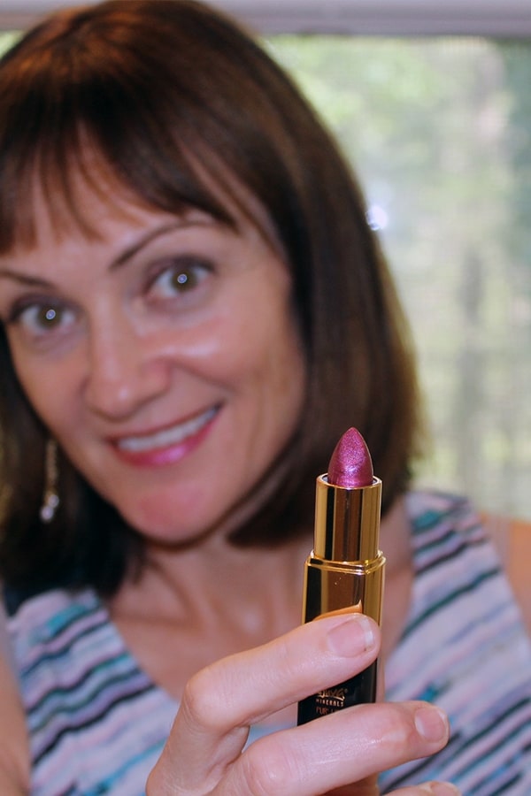 Clean Beauty: Is Your Makeup Making You Sick? 4 Rejuva Minerals clean beauty brand lipstick in plum punch