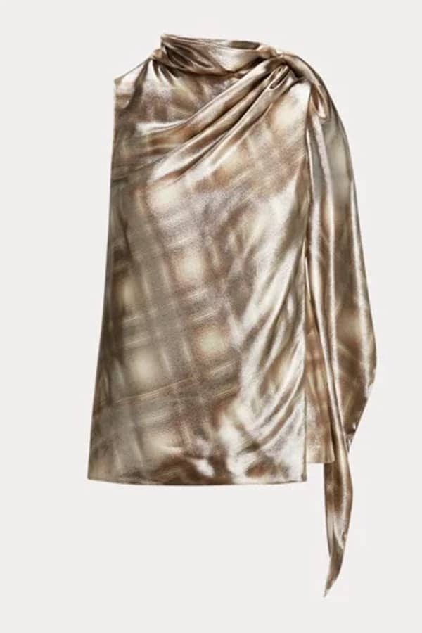 Plaid print top by Ralph Lauren