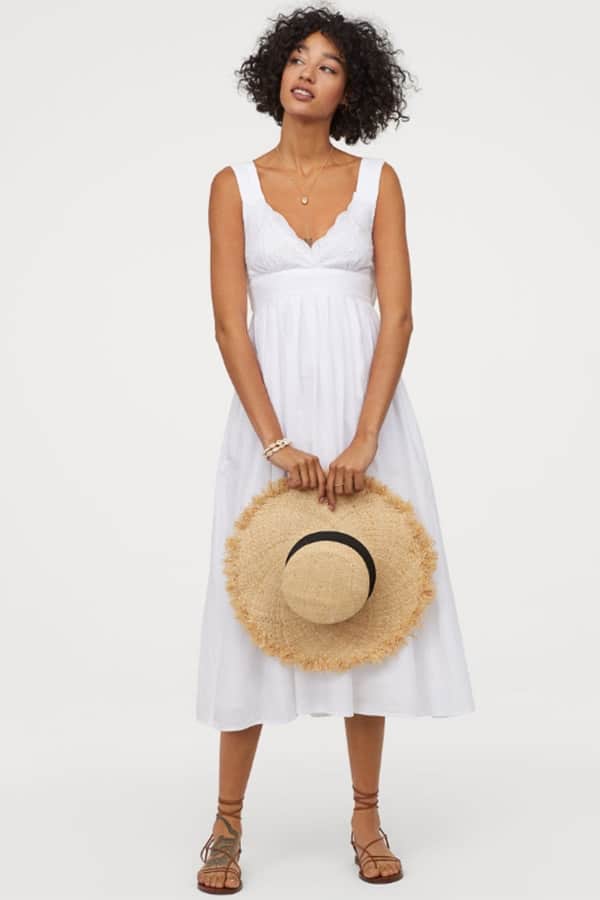 White cotton dress 