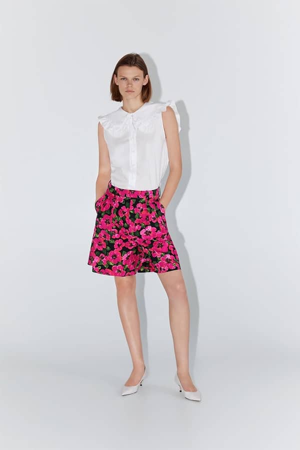 Bright floral shorts