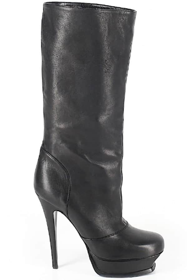 Yves Saint Laurent black boots 