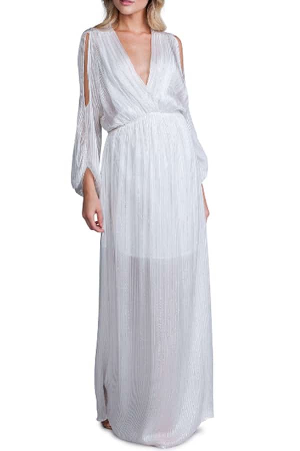 White flowing maxi dress 