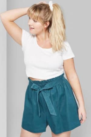 Paperbag waist shorts from Target 