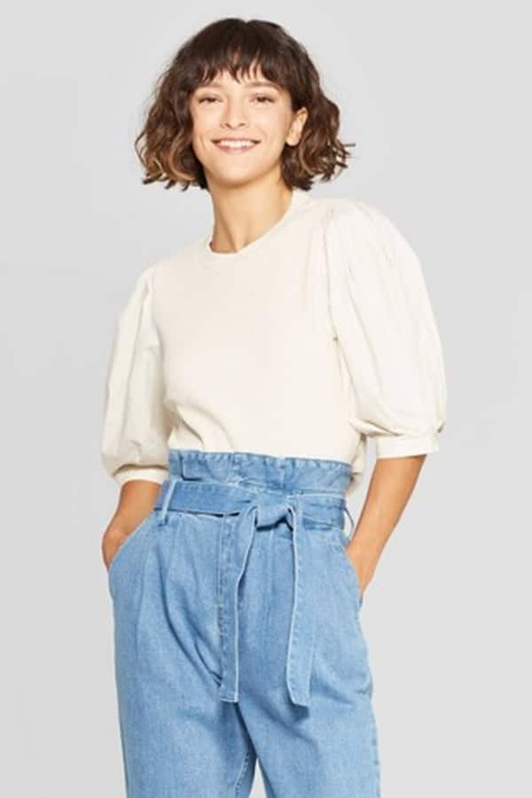 Puff sleeve top from Target