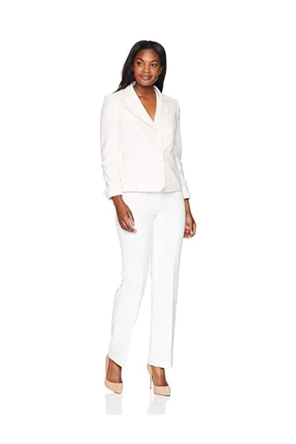 White woman's suit 