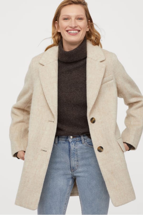 Short neutral coat from H&M