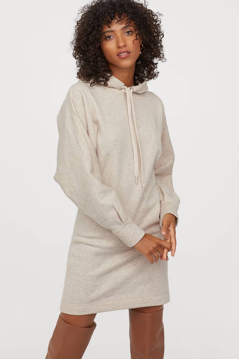 Long hooded sweatshirt 
