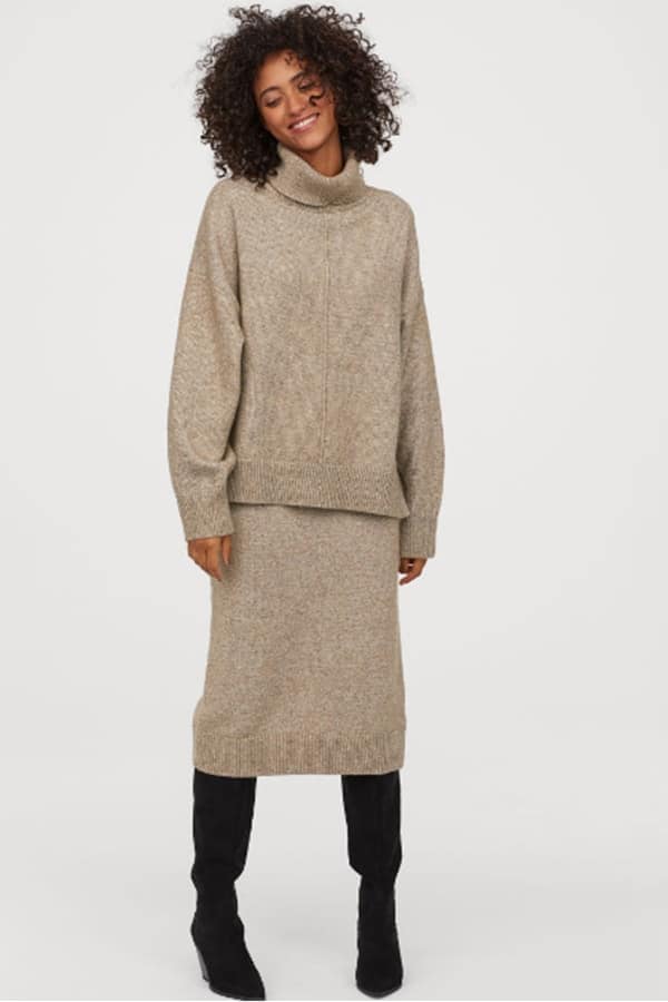 Knit skirt from H&M Conscious Collection 