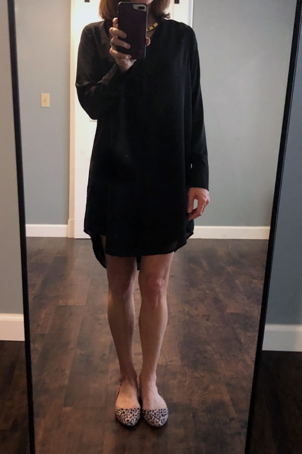 The Clothing Rental Shootout: Haverdash vs. Le Tote 1 Black shirt dress