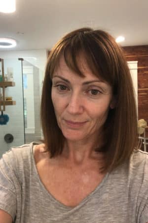 Catherine Brock with no makeup on
