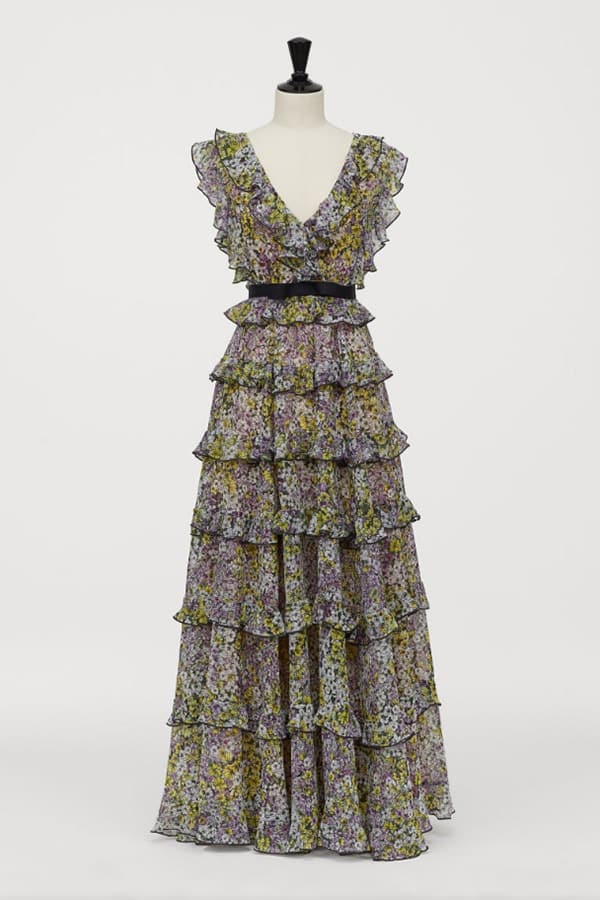 Tiered maxi dress from H&M collaboration 2019
