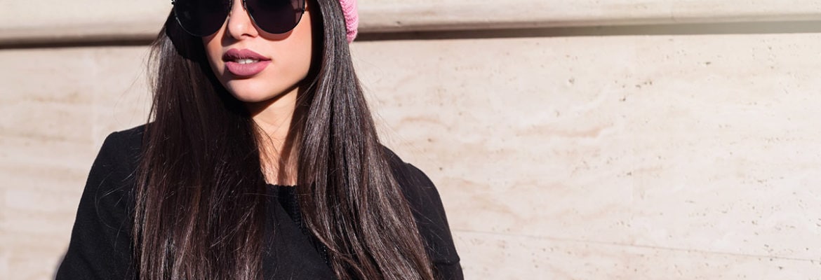 Woman wearing sunglasses