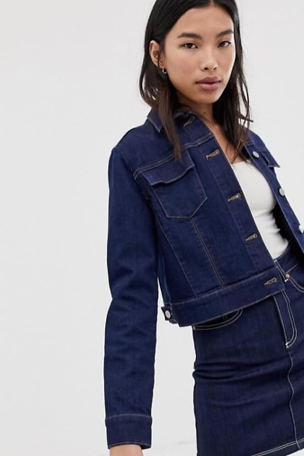 Dark wash denim jacket