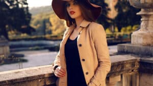Woman looking fashionable