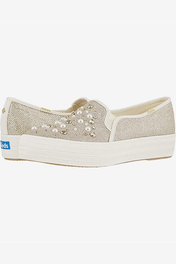 Pearl embellished Keds sneakers
