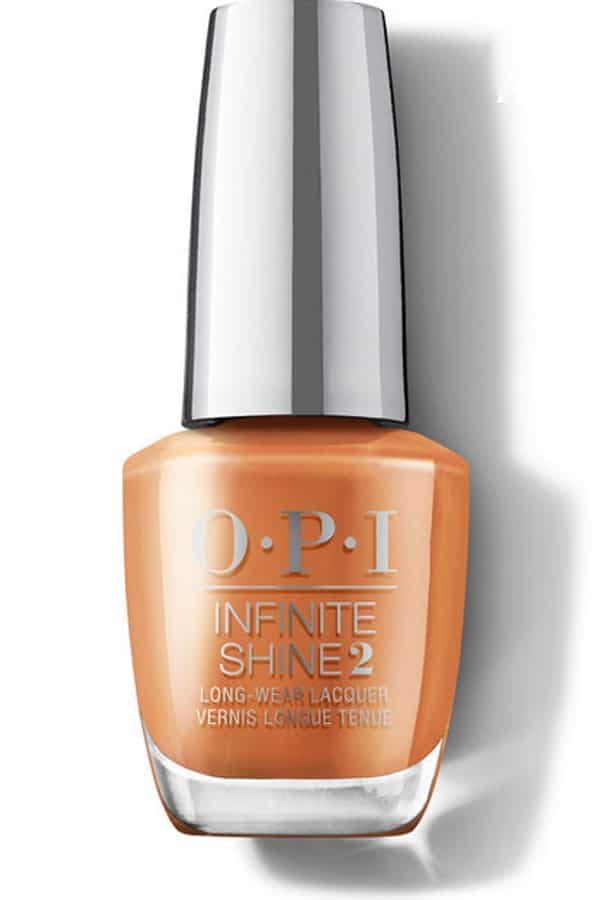 Orange OPI nail polish 