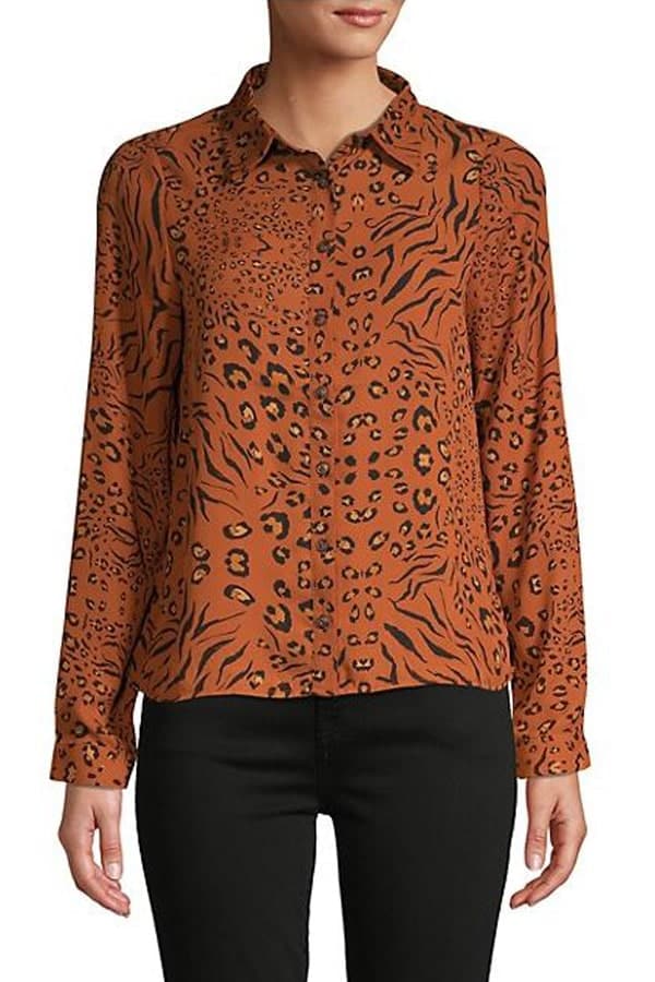 Fashion for fall: The best transition pieces for women over 40 2 Animal print top