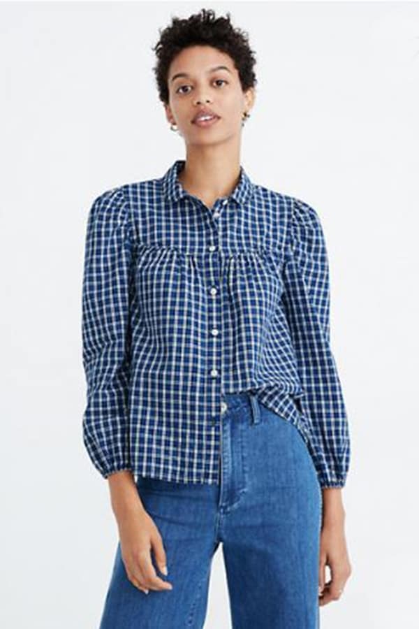 Fashion for fall: The best transition pieces for women over 40 7 Peter Pan top by Madewell