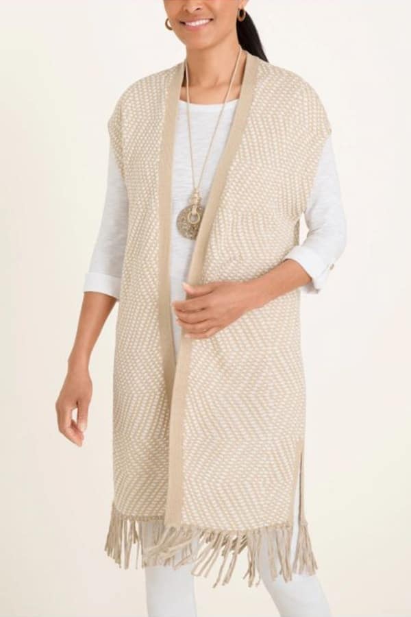 Fashion for fall: The best transition pieces for women over 40 8 Fringed sweater vest