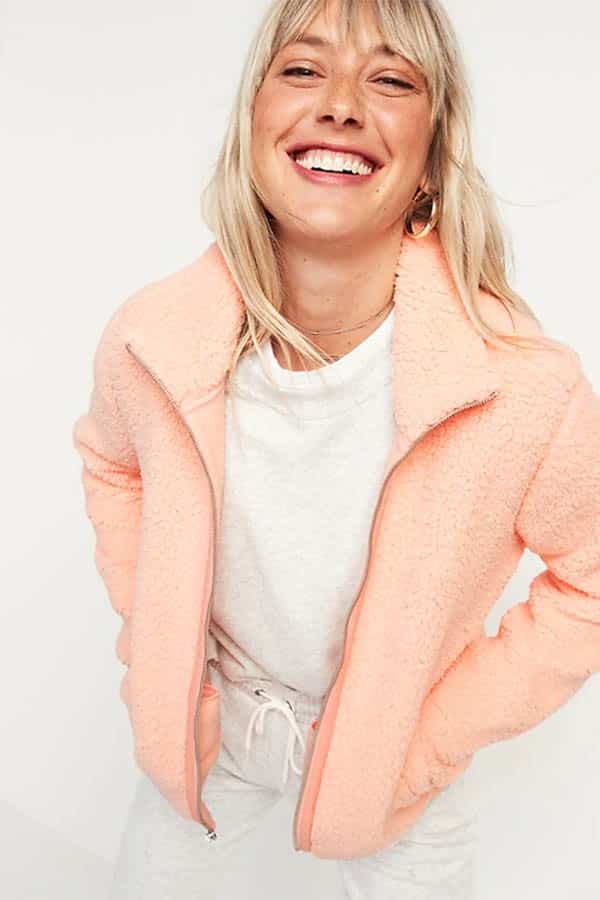 Sherpa jacket from Old Navy