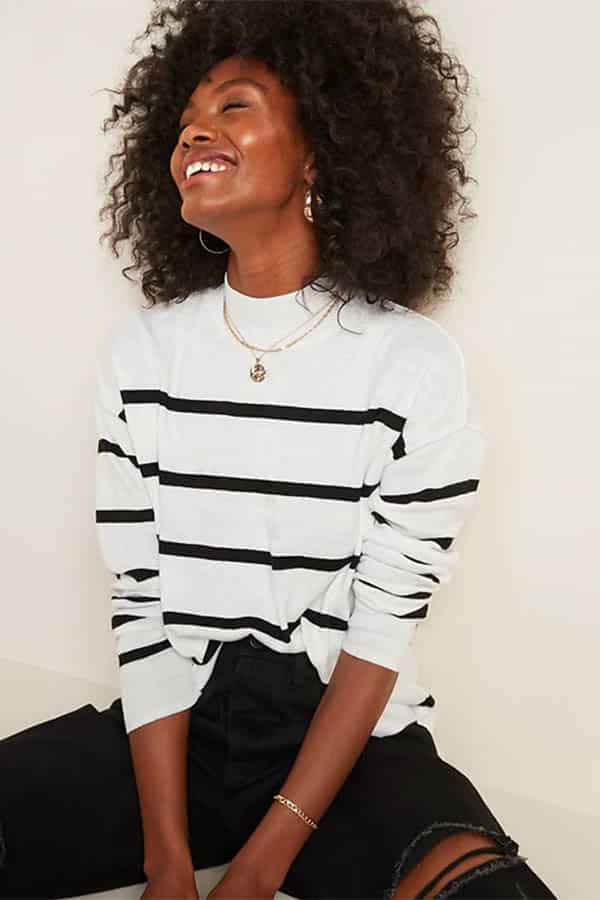 Striped sweater from Old Navy 