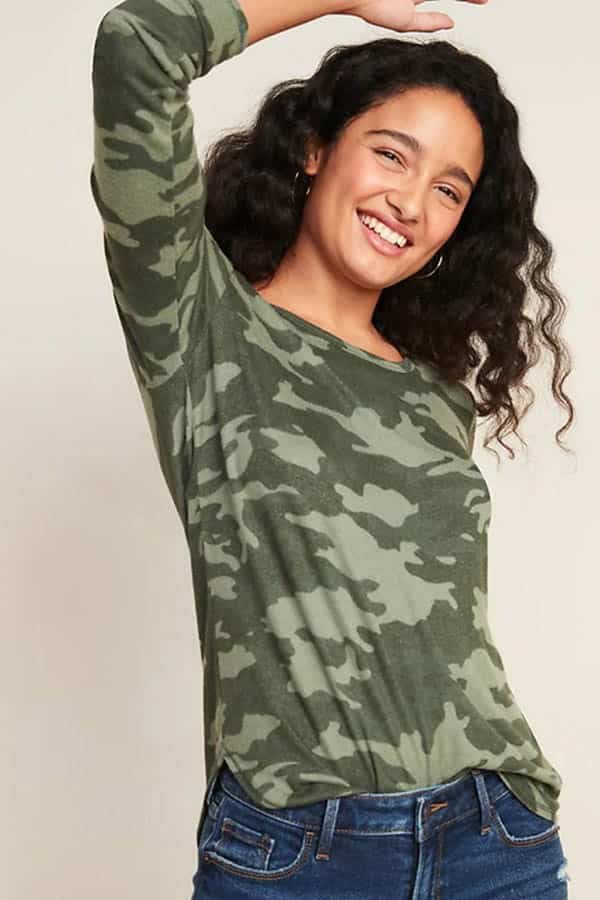 Camo top from Old Navy Sale