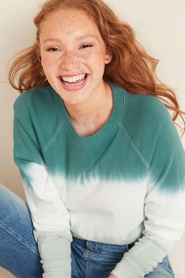 Tie dye sweatshirt from Old Navy 