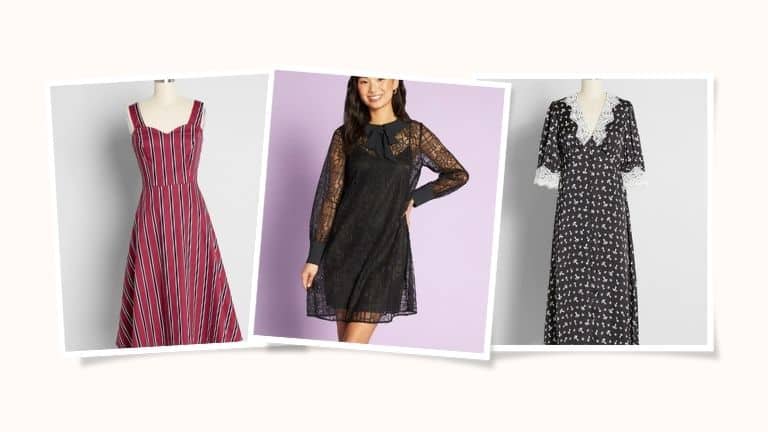 Collage of three dresses from Modcloth.
