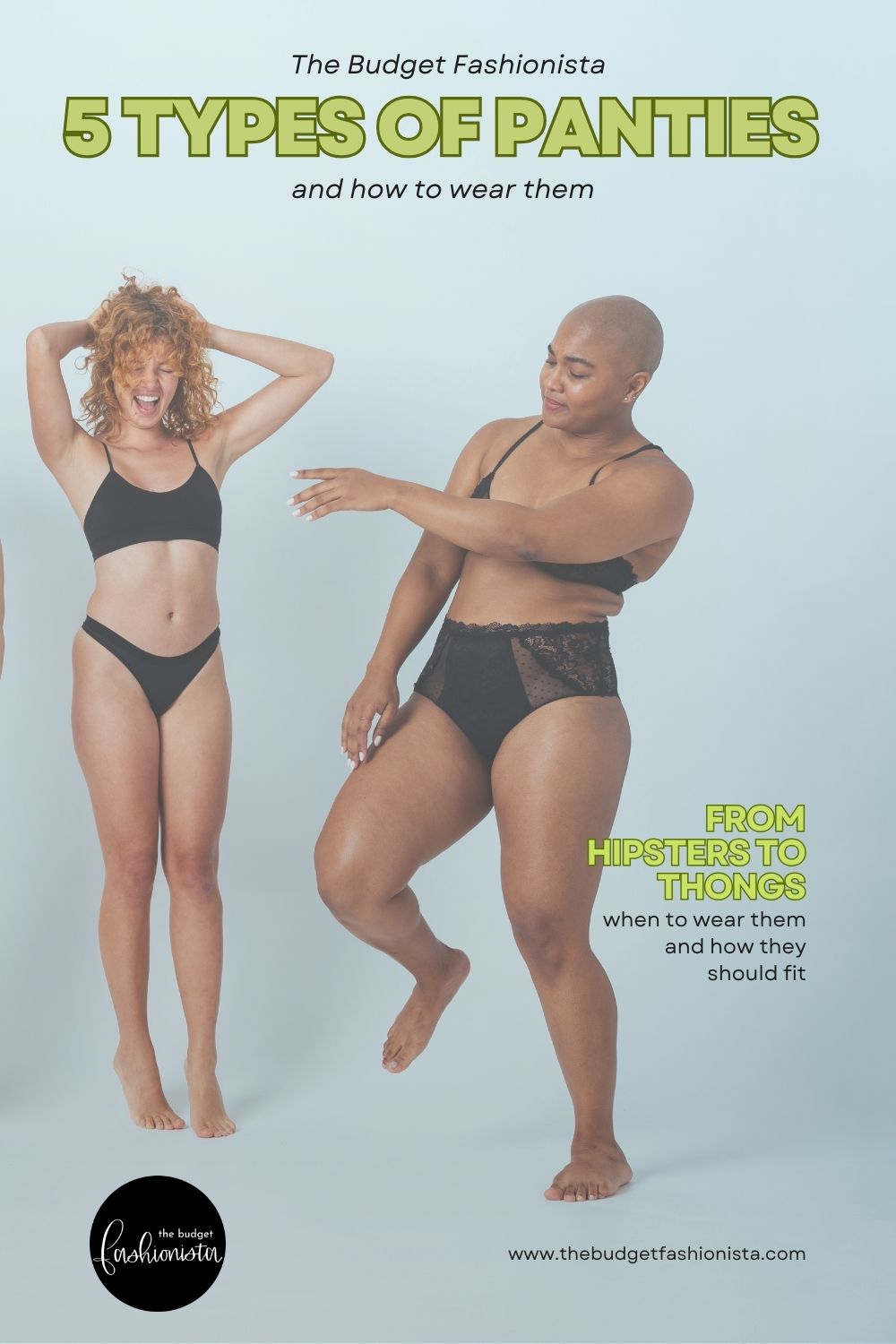 5 types of women's panties