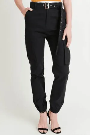 Black sweatpants from Kiwi Lounge.