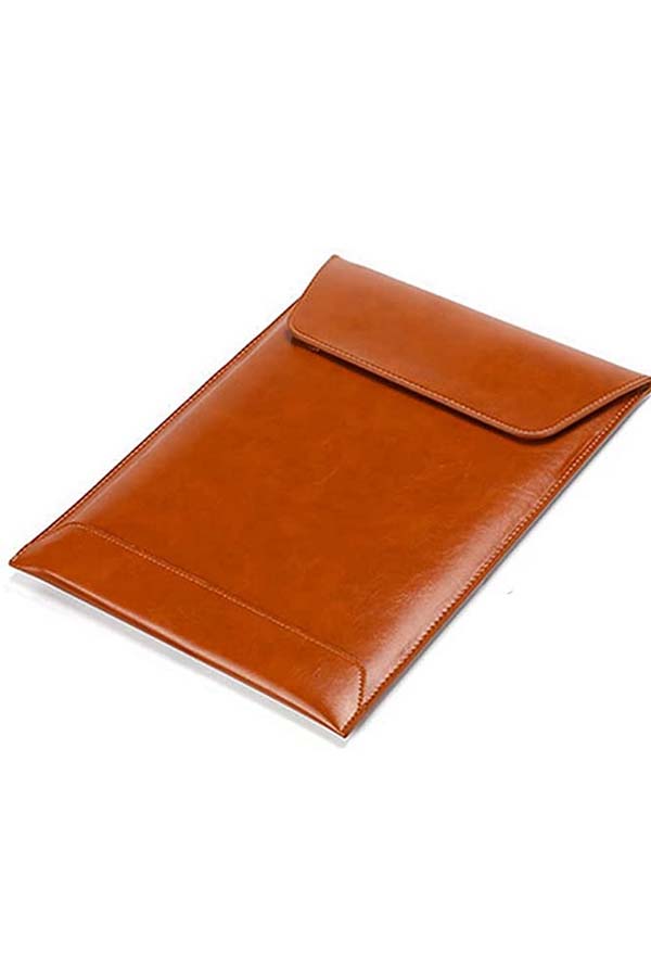 5 awesome, stylish laptop sleeves under $60 3 Brown leather, envelope-style laptop sleeve.